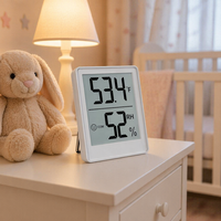 Thermo-hygromètre LCD, moniteur de température et d'humidité intérieur/extérieur, enregistreur de données USB, personnalisable OEM, indice de protection IP68, pour chambre de bébé