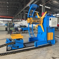 Dérouleur hydraulique à bras de maintien pour ligne d'alimentation automatique de bobines d'acier 5T à haute efficacité