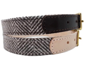 Canvas and Genuine Leather <b>Dog</b> <b>Collar</b> High Quality Buckles Durable Washable Pet Products Harness Leash Sets All Colors Black Tan - Product Image 1