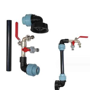 S60x6 IBC vanne de sortie étendue <span class=keywords><strong>adaptateur</strong></span> IBC pour <span class=keywords><strong>robinet</strong></span> de tuyau d'arrosage Double <span class=keywords><strong>adaptateur</strong></span> de réservoir IBC connecteur d'eau d'irrigation - Product Image 1