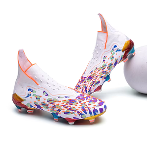 Chaussures de Football chaudes haute cheville à lacets Football Zapatos chaussures de Futsal bottes de Football FG enfants hommes femmes chaussures pour adultes Chuteiras - Product Image 6
