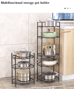 Estantes de cocina modernos de alta calidad Estantes de almacenamiento multifuncionales para pisos - Product Image 3