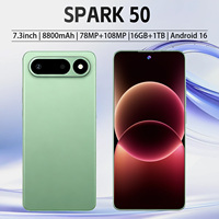Téléphone mobile Spark 50 5G, navigation GPS précise, double emplacement pour carte SIM, 16 Go + 1 To, appareil photo 108 MP pour les voyages en voiture, le travail quotidien, la photographie en extérieur