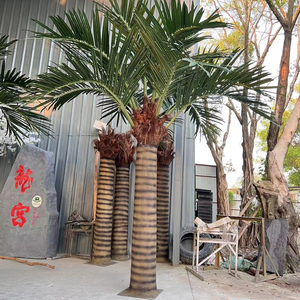 Palmiers artificiels de qualité commerciale, 3 m de haut, écologiques, pour l'aménagement paysager extérieur des hôtels, des centres de villégiature et des plages - Product Image 2
