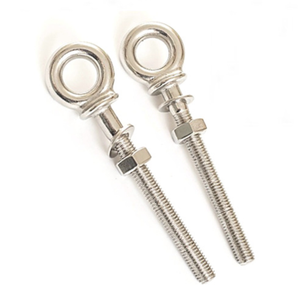 Aparejo de acero inoxidable de fábrica al por mayor, pernos de ojo chapados en zinc, tuercas, arandelas, cáncamo de extremo cerrado, anillos, sistema de medición métrica - Product Image 2