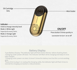 Sfascent xách tay tự động hương thơm khuếch tán Kit hộ gia đình thông minh không dùng nước máy phun sương tinh dầu Vaporiser tinh thần thư giãn khuếch tán - Product Image 6