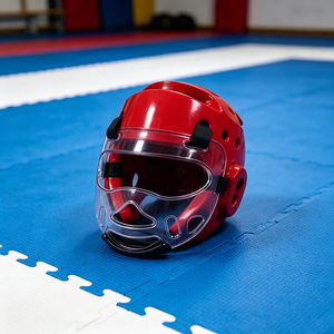 Casco per Arti Marziali per Bambini e <span class=keywords><strong>Adulti</strong></span>, Protezione per la Testa per <span class=keywords><strong>Taekwondo</strong></span> e Karate con Visiera Rimovibile per Allenamento - Product Image 1