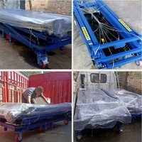 Table élévatrice à ciseaux électrique portable échafaudage 2500kg 5 tonnes 4m plate-forme élévatrice à ciseaux électrique pour la construction