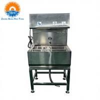 Équipement hygiénique professionnel pour abattoirs de bovins, ovins, porcins et volailles, évier de lavage des mains en acier inoxydable, lavabo d'abattoir