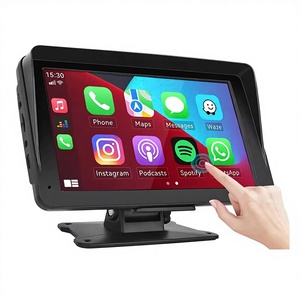 ל-DVR נייד לרכב Play/Android Auto מסך HD בגודל 7 אינץ' צג לרכב AirPlay Android Cast BT Music FM משדר דרופשיפינג - Product Image 4