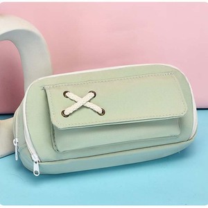 Boîte à crayons en toile de coton élégante avec anse en corde, idéale pour le rangement de fournitures scolaires tendance des adolescents - Meilleure vente - Product Image 4