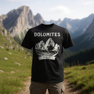 Camiseta de montaña de las Dolomitas de Italia, ropa para senderismo, escalada y actividades al aire libre - Product Image 3