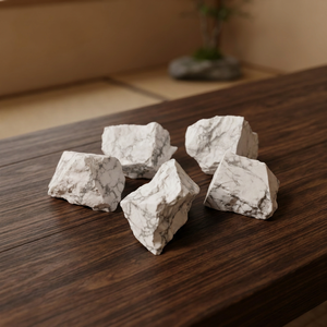 Pietra Grezza Naturale di Howlite Bianca, Cristallo Diffusore, Decorazione per Acquario, Artigianato Fai-da-Te, Gemma Curativa, Lotto all'Ingrosso, Regalo - Product Image 4