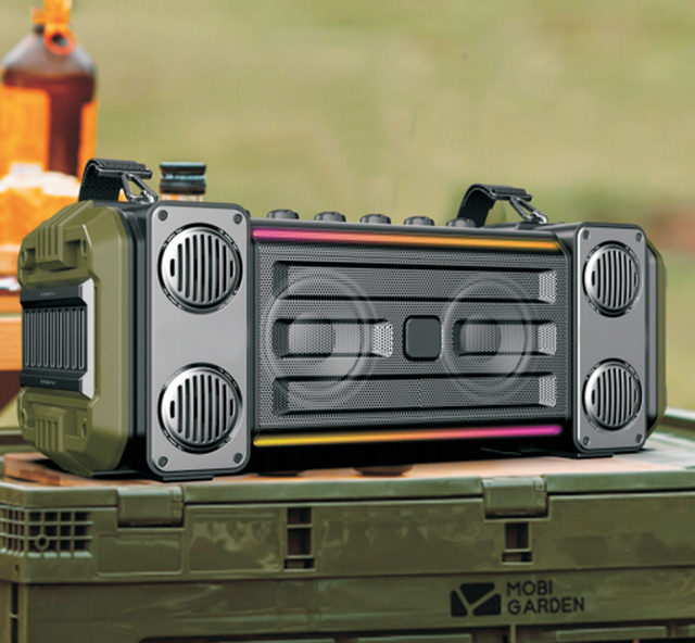 200W Party Speaker with RGB LED Lighting High Power Portable Speakers for Outdoor Events