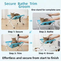 Hamac de toilettage pour animaux détachable, pliable, support de bain pour chiens et chats, table de soin pour animaux en maille à séchage rapide, antidérapante et lavable