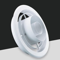 Diffuseur d'air circulaire en aluminium pour conduits de ventilation et de climatisation CVC, diffuseur d'air multi-rond en aluminium