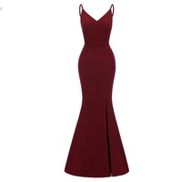 S1246F 2022 bretelle popolari che rivelano glutei zaino raso abiti da festa di grandi dimensioni eleganza da sera da donna