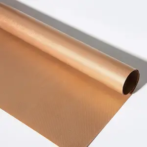 Vente chaude réutilisable 0.2MM PTFE matériel résistant aux hautes températures 40*60cm revêtement de four résistance à la chaleur tapis de cuivre