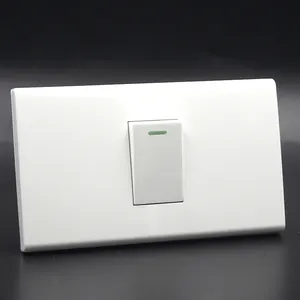 Novos Produtos De Estilo Branco Um Interruptor De Gang Interruptor De Alimentação Interruptor De Parede De Luz Elétrica