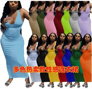 <span class=keywords><strong>ชุด</strong></span>เดรสออกกำลังกายทรงบอดี้คอนยาวสำหรับผู้หญิง <span class=keywords><strong>สี</strong></span>พื้น เรียบง่าย สไตล์ลำลอง <span class=keywords><strong>ชุด</strong></span>เที่ยวกลางคืน สไตล์โบฮีเมียน <span class=keywords><strong>ชุด</strong></span>สตรีทแวร์ ไซส์พลัส XXXL - Product Image 6