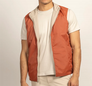 Giacca a vento leggera da uomo di lusso di alta qualità a 2 lati, scaldabagno senza maniche personalizzato con Gilet e Gilet - Product Image 3