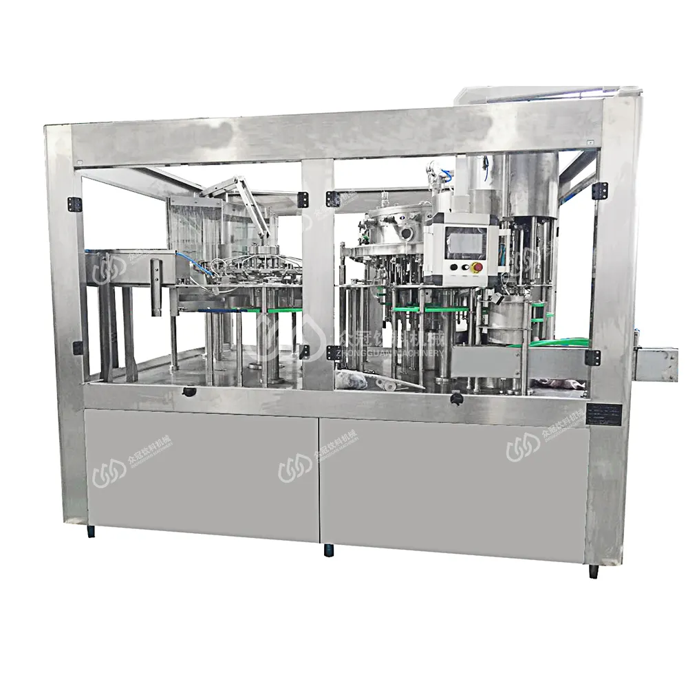 Fabrika fiyat üreticisi gazlı meşrubat dolum makinesi Soda su PET cam şişe kola yapma dolum makinesi