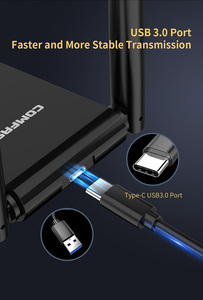 Carte d'interface réseau sans fil COMFAST <span class=keywords><strong>MT7612U</strong></span> 1200 Mbps, pilote gratuit, clé USB, adaptateur Wifi pour PC - Product Image 5