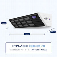 Unité de réfrigération Citimax 1000 pour camion, équipement de système de refroidissement, compresseur de moteur, pompe, débit d'air 3300m/h, R-404A