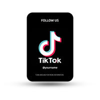 Support de Présentation de Carte de Membre PVC sans Contact avec Puce NFC, Code QR, Fonction Tap & Social Media, Carte WhatsApp Personnalisée pour Hôtels