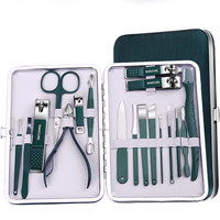 Ensemble de 18 outils de pédicure en acier inoxydable, coupe-ongles, ensemble complet de coupe-cuticules