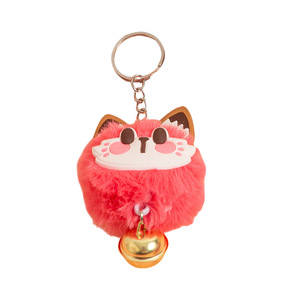 Cute Plush Cat Keychain Ball Soft <b>Cartoon</b> Key Accessories For Bag Car <b>Backpack</b> Gift - Product Image 4