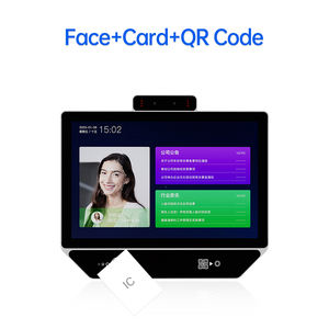 Lector de tarjetas de reconocimiento facial para exteriores de 10 pulgadas, código <span class=keywords><strong>QR</strong></span>, grabación de tiempo biométrico inteligente, API gratuita, cámara WIFI, productos de Control de acceso - Product Image 1