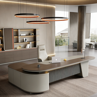 Bureau de direction moderne en bois de luxe, vente en gros directe d'usine, design de table de bureau pour manager