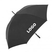 Parapluie publicitaire personnalisé ultra-léger en fibre de carbone et alliage d'aluminium, manche long, tige droite