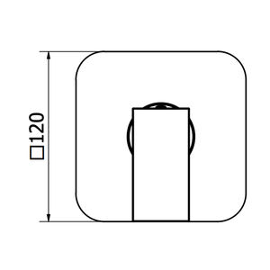 Outil complet de tournage pour mitigeur de douche encastré PILLAR chromé - Product Image 4