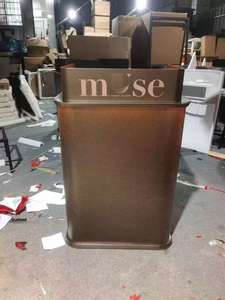 Mostrador de Recepción Moderno Personalizado de Metal para Tiendas, Empresas, Salones de Belleza, Tiendas de Ropa, Hoteles, Mostrador de Caja - Product Image 6