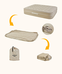 Matelas de camping gonflable en PVC HISPEED extra épais 40cm matelas gonflable extérieur pliable avec pompe électrique intégrée - Product Image 3