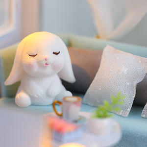 IIECREATE K-057 Crush Bleu 3D Puzzle En Bois À La Main Miniature <span class=keywords><strong>Maison</strong></span> <span class=keywords><strong>De</strong></span> Poupée DIY Jouet Ensemble Jouet Éducatif - Product Image 5