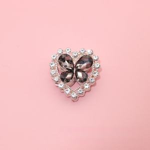 2025 Hot Sale Aurora Love Butterfly Metals Crystal Handmade <b>Pen</b> Beads Luxury Heart Rhinestone for DIY <b>Pen</b> Jewelry Making - Product Image 6