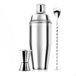 Kit Profesional de Coctelería de Acero Inoxidable, Coctelera Clásica, Colador, Jigger, Muddler, Capacidad de 1L, para Suministros de <span class=keywords><strong>Bar</strong></span> de Hotel - Product Image 1