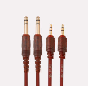 Personalizado 2 en 1 Video Converter Aux <span class=keywords><strong>Cable</strong></span> Audio 2*6,5mm Macho a 3,5mm Macho Dc 6,5mm <span class=keywords><strong>Jack</strong></span> Auricular Audio Video AV <span class=keywords><strong>Cable</strong></span> - Product Image 3