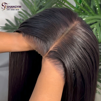 Wig Rambut Manusia Vietnam Mentah Grosir, Kepadatan 250%, HD Lace Frontal Tanpa Lem, Pre Plucked, Baby Hair, Hairline Alami, Untuk Wanita Kulit Hitam