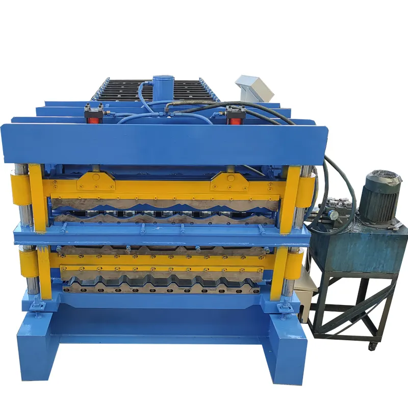 High Quality Three Layers 3 in one Steel Profile Sheet Metal IBR/Corrugated/trapezoid Cold Roll Forming Machine