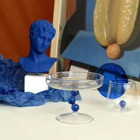 Gobelet en verre à thé fait à la main Boule colorée Verres à vin et tasses à cocktail polyvalentes