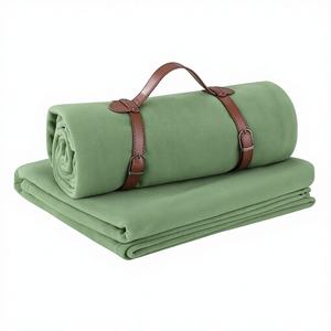 Couverture en polaire tricotée unie, prix de gros abordable, personnalisable, douce, 100 % polyester, couleur sur mesure - Product Image 1