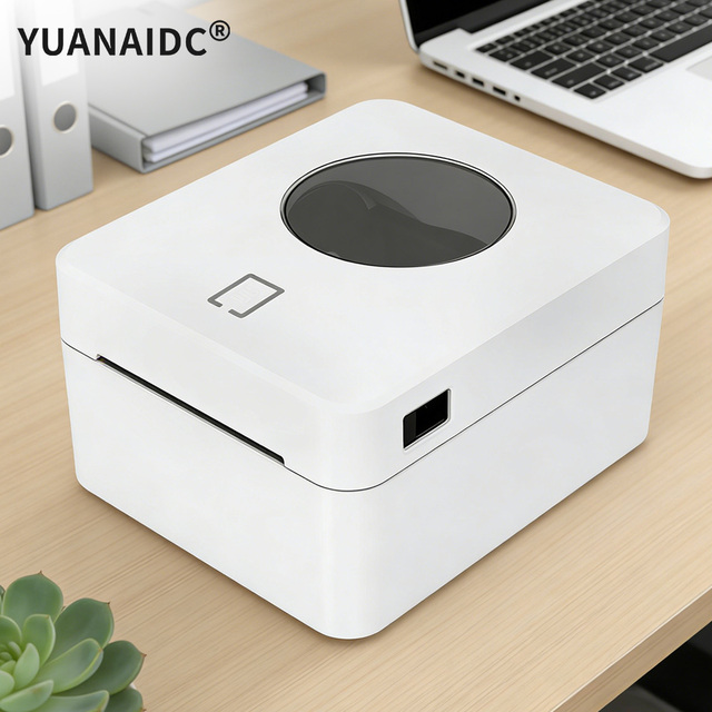 4 Inch Wifi Barcode Thermal Label Printer Inkless Direct Adhesive Shipping Waybill Label Machine 4X6 Size 203DPI Polyester