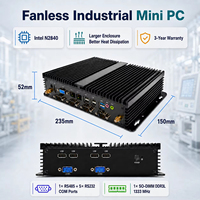 Mini PC industriel sans ventilateur Intel Celeron N2840, carte mère de qualité industrielle 100% neuve, RS485+RS232 COM DDR3L 1333MHz