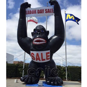 <span class=keywords><strong>Gorille</strong></span> gonflable <span class=keywords><strong>de</strong></span> 20 <span class=keywords><strong>pieds</strong></span> pour la publicité <span class=keywords><strong>de</strong></span> feux d'artifice/lavage <span class=keywords><strong>de</strong></span> voitures, <span class=keywords><strong>gorille</strong></span> gonflable sur mesure <span class=keywords><strong>de</strong></span> grande taille fabriqué en Chine - Product Image 1