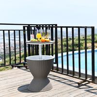 Boissons à bière portables, refroidisseur de glace, baril de Table, Bar de jardin, vente en gros