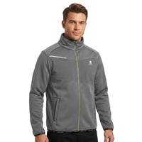 Veste de travail en polaire respirante en polyester certifiée Oeko-Tex de haute qualité pour hommes, grande taille, manteau tricoté, personnalisable ODM